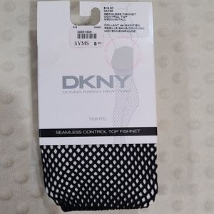 DKNY Fishnet control top tights